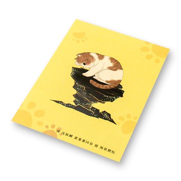 故宮貍奴明信片(海棠貍奴)