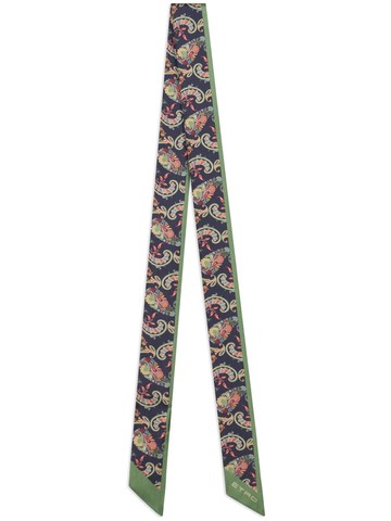 ETRO - Paisleyina silk scarf - women - Silk - One Size - Blue