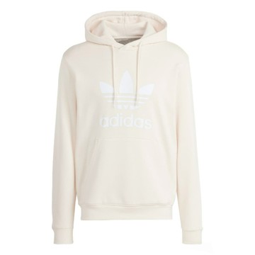 Adidas Trefoil Hoody IM9408 男 連帽 上衣 帽T 運動 經典 三葉草 休閒 棉質 米白