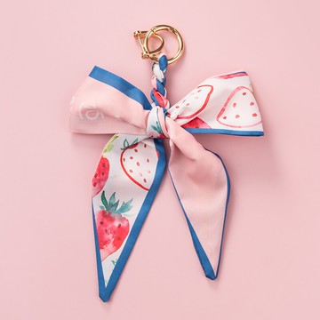 小清新蝴蝶結鑰匙扣掛件創意網紅女包包掛飾INS個性汽車鏈匙圈環
