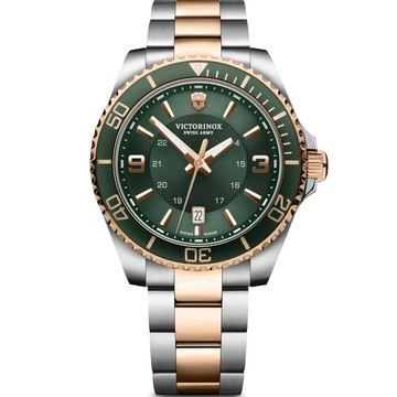 VICTORINOX 瑞士 Maverick Large 潛水大三針腕錶 男錶 手錶 -綠水鬼43mm VISA-242008