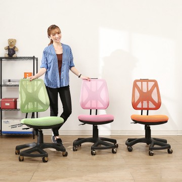 BuyJM萊恩繽紛泡棉升降椅背六腳辦公椅/電腦椅