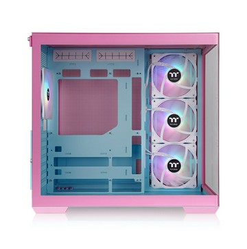 米特3C數位–曜越 View 380 TG ARGB 全景玻璃透側中直立式機殼 泡泡粉/CA-1Z2-00MAWN-00