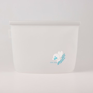限時優惠【仁舟淨塑】雲朵好矽袋2000ml - 雲朵白 | 矽膠食物袋/保鮮袋/舒肥袋
