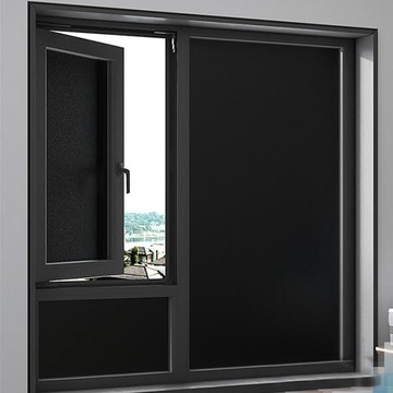 靜電磨砂 不透光防水玻璃貼 寬度60cm  黑色  1捲