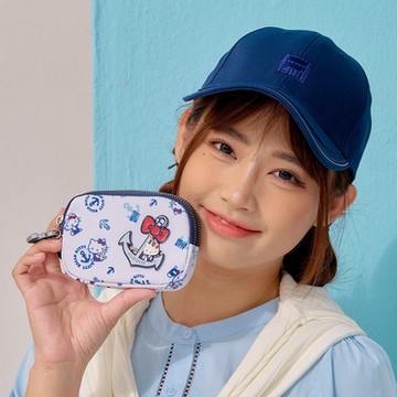 【Hello Kitty】皇家航海-雙層零錢包-白 KT03J10WT聖誕交換禮物