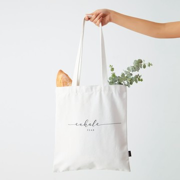 好好呼吸厚帆布環保購物袋