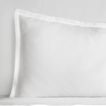 Sferra Rombo Cotton Diamond Matelasse Sham, Super Euro