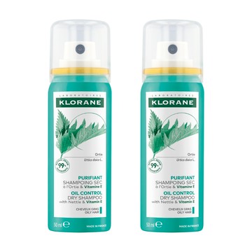 KLORANE蔻蘿蘭 根源控油乾洗髮50ml​(2入組)