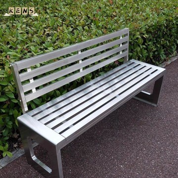 免運 戶外長椅 公園椅 長凳 休閒椅 公園椅戶外長椅不銹鋼帶靠背條凳子庭院室外桌椅休閑u型長凳清倉工廠直銷 全館折扣 售後保障 店長推薦 k5625