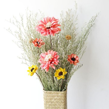 盛放 客廳裝飾干花束 lmdec情人草手工干花整體花藝吧臺文藝