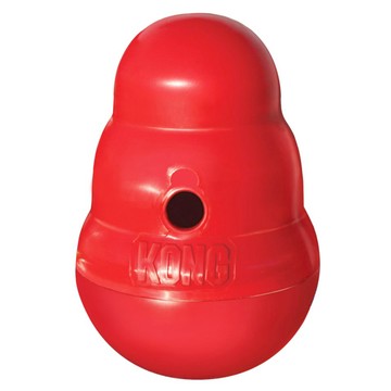 KONG Wobbler 狗狗慢食不倒翁玩具 小號  紅色  1個  S