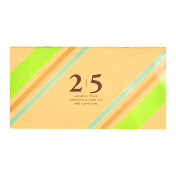 conifer 綠的事務 2025年輕巧月計畫本 80P 雪白道林紙  48K(16.8 x 8.7 x 0.3cm)  沙漠之旅  1本