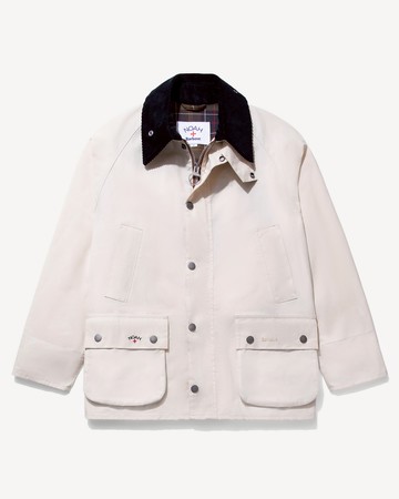 Noah Popeye Barbour Bedale Jacket Natural/Dark Navy / M