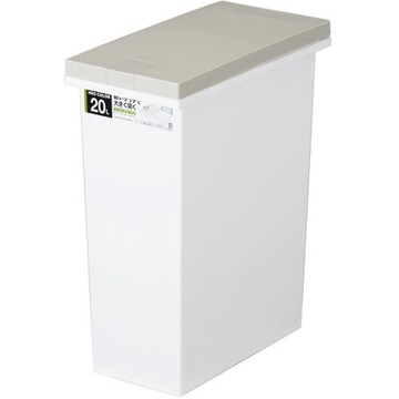 【日本 TONBO】NEO系列單手按壓式分類垃圾桶20L-棕色