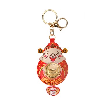 招財轉運金箔元寶財神爺吊飾