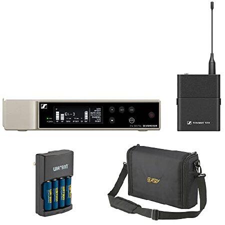 Sennheiser EW-D SK Base Set Digital Wireless Microphone System with Bodypack, No Mic (R4-9: 552 to 607 MHz) Bundle with Auray WSB-1S Carrying Bag and