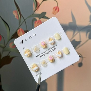 🔥台灣發貨 特價處理🔥穿戴甲兒童純手工帕恰狗愛莎卡通短款顯白無毒小朋友穿戴甲3到6歲