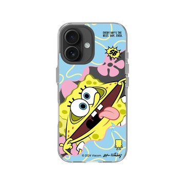 iPhone 16 Clear 透明 - 海綿寶寶 SpongeBob - 搞笑海綿