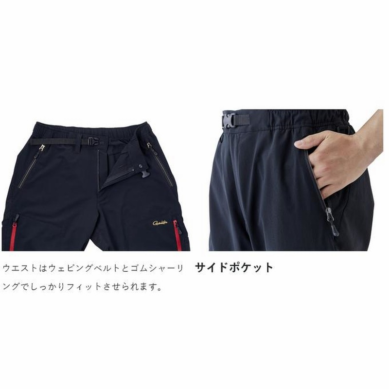 フィッシングウェア がまかつ HDフィッシングパンツ GM3719 L ブラック