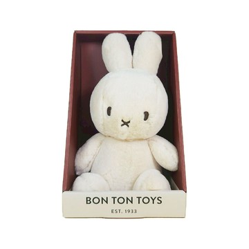 BON TON TOYS｜Miffy米菲兔恬柔盒裝填充玩偶-23cm - 灰褐