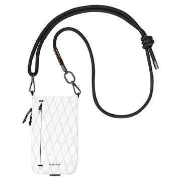 MAGEASY Phone Sacoche 手機掛繩隨行包 附掛繩  1個  白色 + 沉穩黑