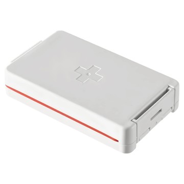 SHIMOYAMA 日本霜山 6格三重密封防潮藥盒/藥丸收納盒 紅色  1個  11.3 x 6.5 x 2.3cm