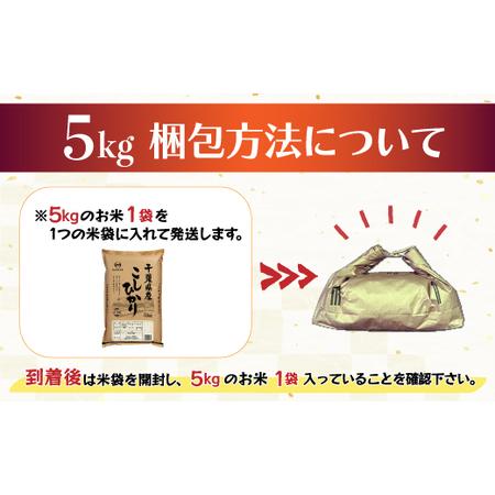 ふるさと納税 令和5年産 2年連続特A評価!千葉県産コシヒカリ5kg（5kg×1袋） 千葉県大網白里市