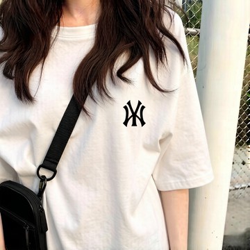 隔日達【顯瘦顯白】100%純棉 寬鬆上衣 短袖t恤女 大尺碼女裝 男女情侶衣 遮肚子上衣 美式上衣 棉t 素t 3808