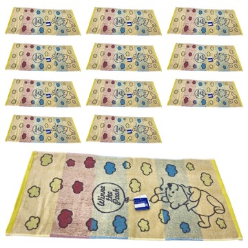 LIFE 來福牌 迪士尼 雲彩維尼毛巾 76 x 33cm  彩色  12條