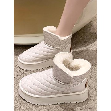 厚底雪地靴女2025年新款冬季防水防滑加絨加厚洋氣保暖棉鞋女鞋子