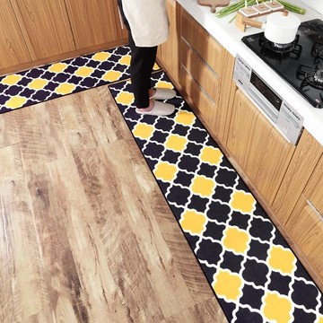 廚房地墊 長條廚房墊家用門口防油腳墊吸水防滑耐髒墊子進門口地墊定制地毯