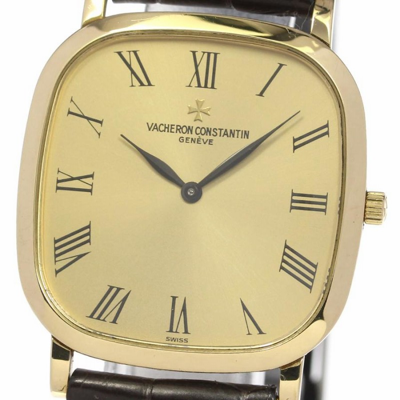 ☆良品 【VACHERON CONSTANTIN】ヴァシュロン・コンスタンタン K18YG スクエア 33095/1 手巻き メンズ_720712 |  LINEショッピング