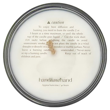 handhandhand 夜系列 香氛精油大蠟燭 燃燒時間約40小時  木質煙灰  220g  1個