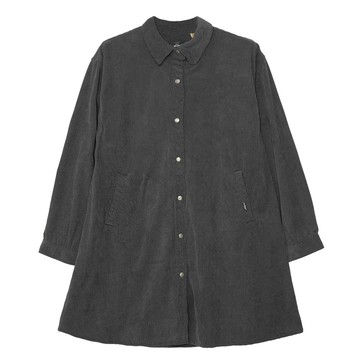 5th STREET｜山形｜女裝｜傘狀中長襯衫｜黑灰色