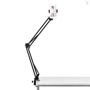 可調節金屬支架懸掛剪刀臂支架+手機支架+球頭適配器適用於youtube直播視頻錄製網絡廣播在線唱歌聊天
