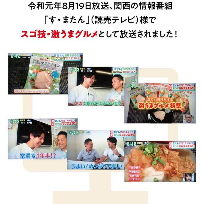 内野家 uchipac 長ネギ＆生姜味 高たんぱく質 無添加サラダチキン国産鶏の胸肉使用 常温で長期保存 10食セット プロテインの代替品や