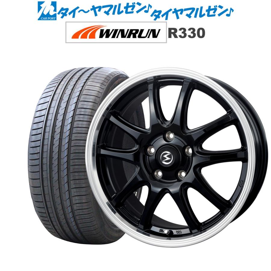 サマータイヤ ホイール4本セット BADX エスホールド S-5V(5穴) WINRUN