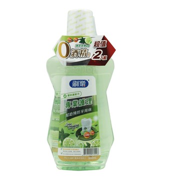 【牙齒寶寶】【超值兩入組】刷樂Shallop 專業護理漱口水-綠茶口味 500ml
