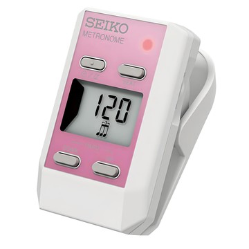 Seiko 精工 夾式數位節拍器 DM51PE 清晰響亮 小型夾式機身  粉色  1個