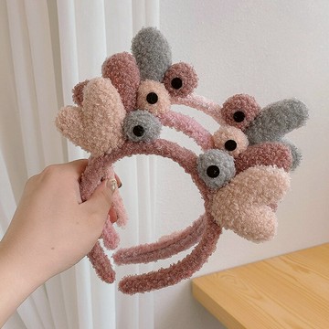 鹿角發窟頭箍卡通洗臉發箍女韓國網紅可愛防滑壓發帶簡約百搭頭飾