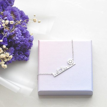 高雅倫敦。銀 項鍊 Elegant London 。Sliver Necklace
