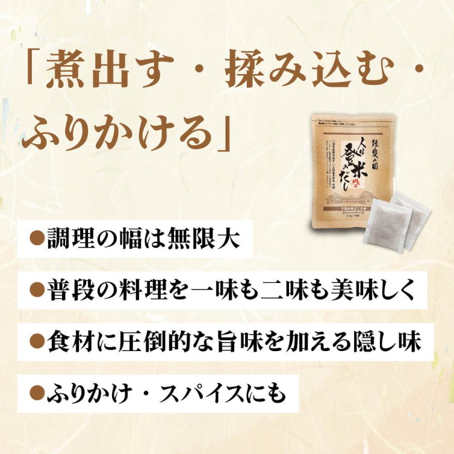 だしパック 日高見屋 人は登米のだし国産 出汁中容量8.8g×30袋×5個 レシピ付き