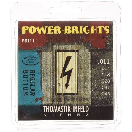 Thomastik-Infeld PB111 Electric Guitar Strings: Power-Brights String Magnecore Round Wound Set E, B, G, D, A, E