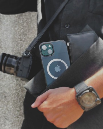 ARMOR iPhone 14 Signature 系列磁吸電話保護殼_水晶透明灰