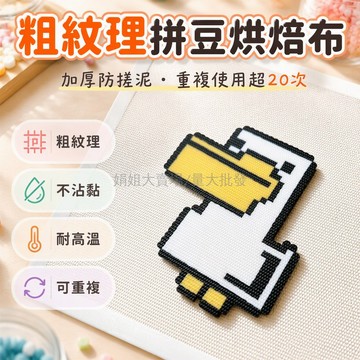 台灣出貨✨ 加厚0.25mm粗紋理拼豆烘焙布 帶包邊不沾燙紙 DIY手工耐高溫熨斗紙 啞光防黏拼豆墊