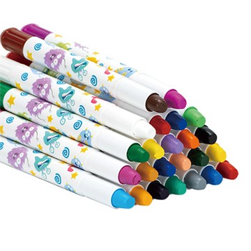 得力Deli旋轉果凍水溶性蠟筆/EC211-24/24色