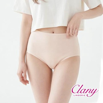 【Clany 可蘭霓】純棉長效抗菌中腰內褲 (M-2XL)｜加大尺碼 透氣包臀 2237-11 裸感膚