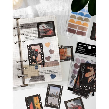 🍋檸檬青🍋新款現貨浮生若夢系列INS清新文藝貼紙6款20張入超美手帳裝飾素材