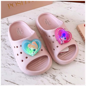 天藍小舖-迪士尼公主發光兒童洞洞拖鞋-單1款-$490【A27270462】